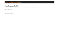 Desktop Screenshot of free-reason-refills.com
