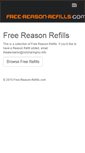 Mobile Screenshot of free-reason-refills.com